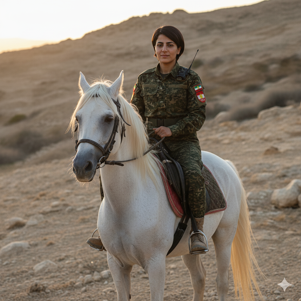 Zilan. A leader in the YPJ close friend of Mordecai